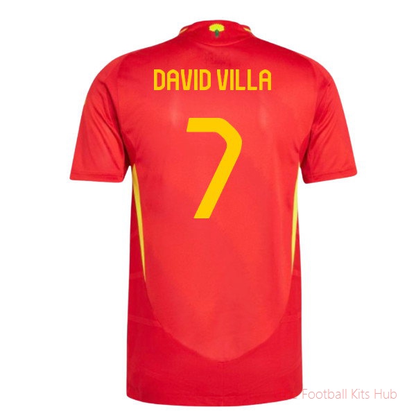 2024-2025 Spain Authentic Home Shirt (David Villa 7)