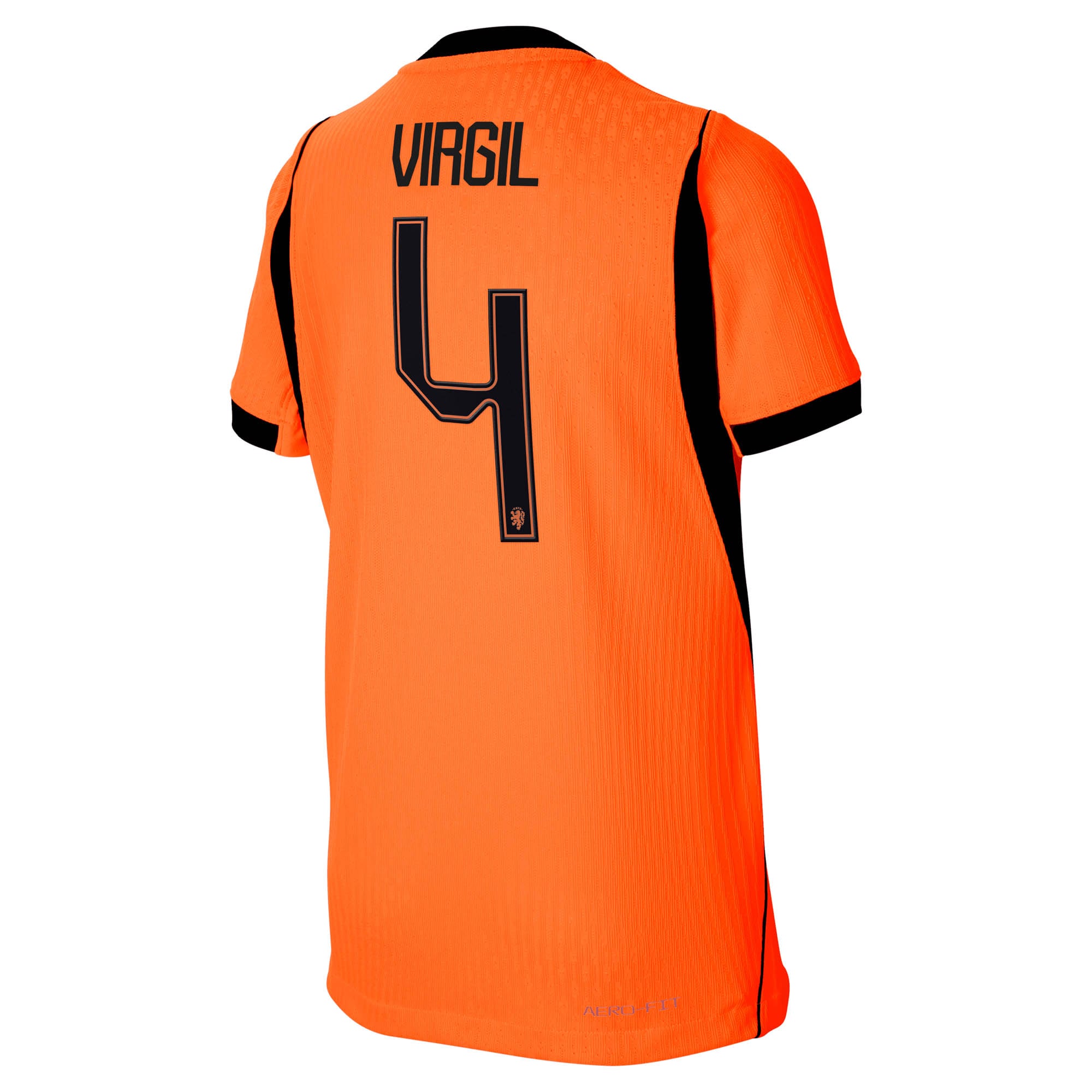 [JED] Virgil van Dijk Netherlands National Team Youth 2026 Home Match Authentic Jersey - Orange