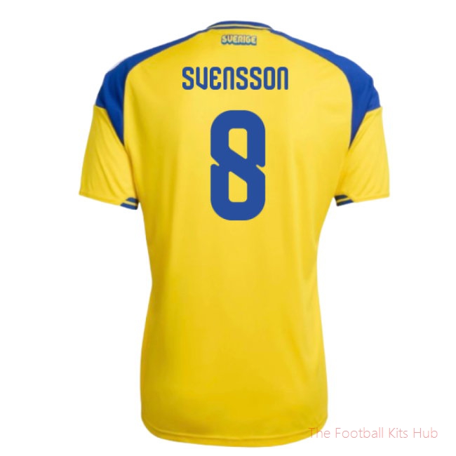 2026-2027 Sweden Home Shirt (Svensson 8)