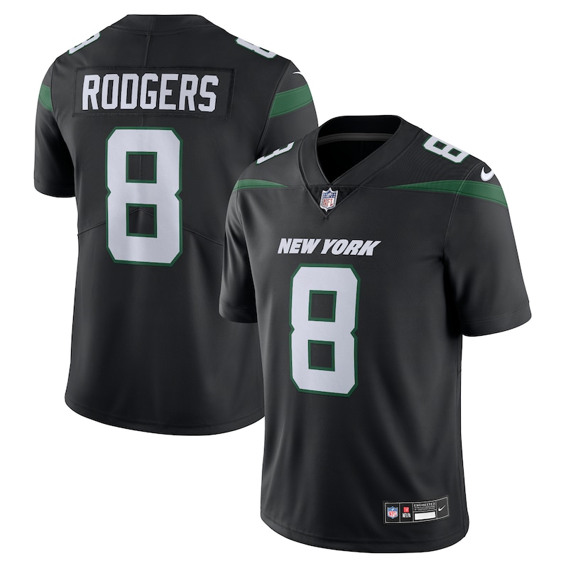 None Aaron Rodgers NY Jets Bold Elite Jersey Football Apparel