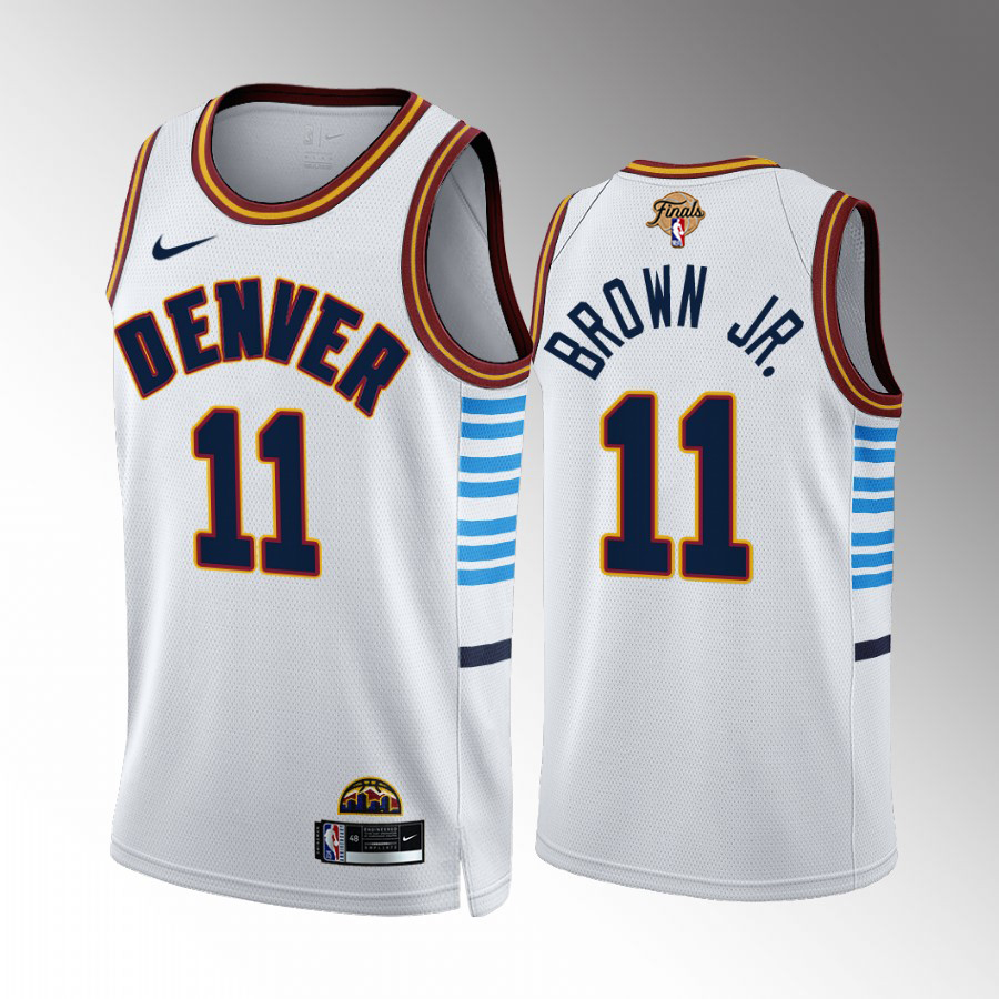 White DEN Denver Nuggets #11 Jersey NBA Fan Apparel Game Day Wear