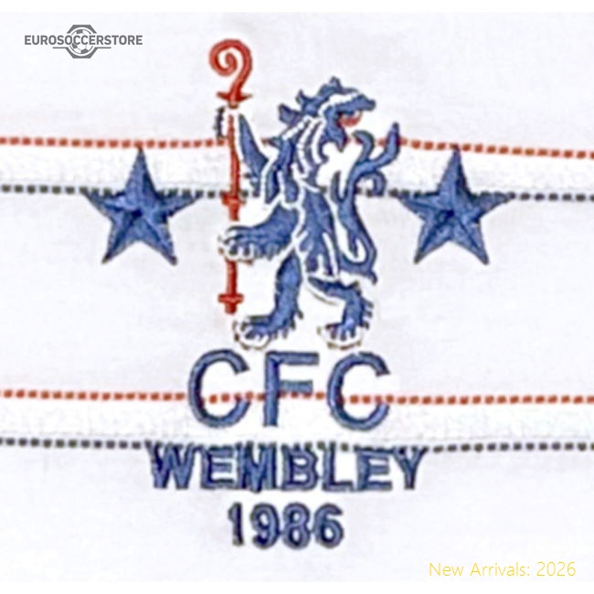 Official 1986 Chelsea Full Members Cup Final Retro Shirt - Premium
