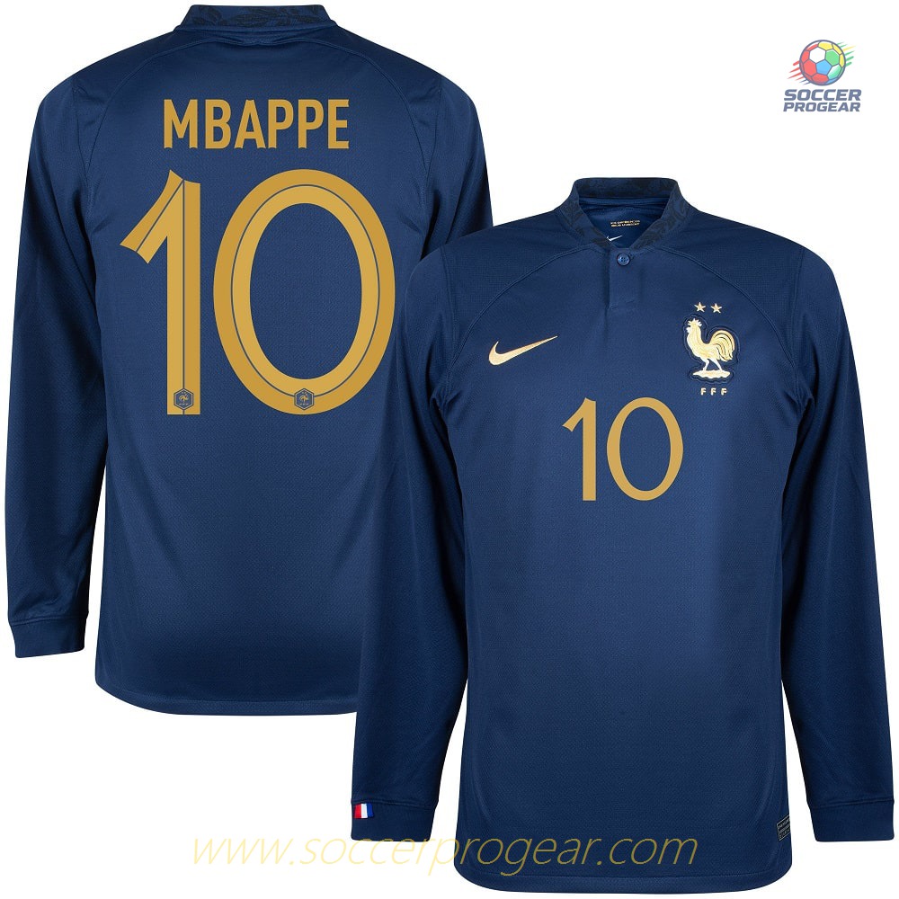 FRANCE High Quality HOME JERSEY WORLD CUP 2022 MBAPPE ML