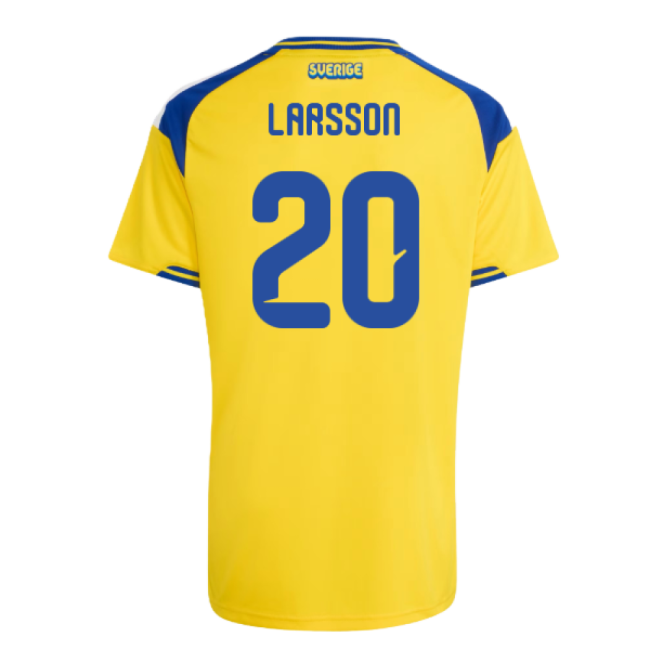 Kids Larsson 20 2026-2027 Sweden Soccer Team Home Shirt