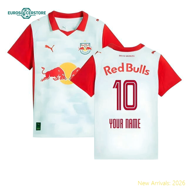 Red Bull Salzburg Children 2025 Home Jersey Shirt Football Fan Game Day Apparel