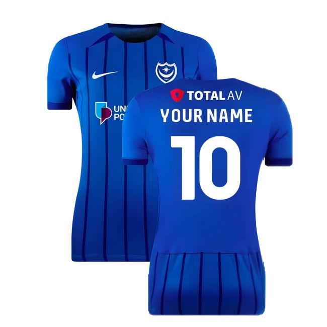 Portsmouth official style Home Shirt 2024-2025 (Womens