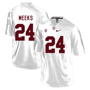 college football Men's None Quenton Meeks #24 White 2024 Football