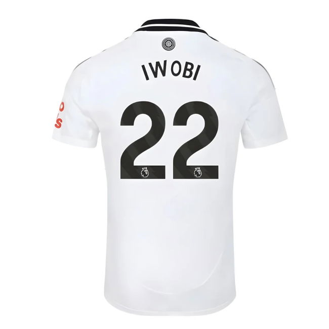 Fulham Home Football Shirt 2024-20 - Iwobi 22 L M S