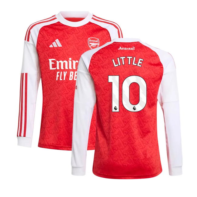 2025-2026 Arsenal Long Sleeve Home Shirt (Kids) (Little 10)