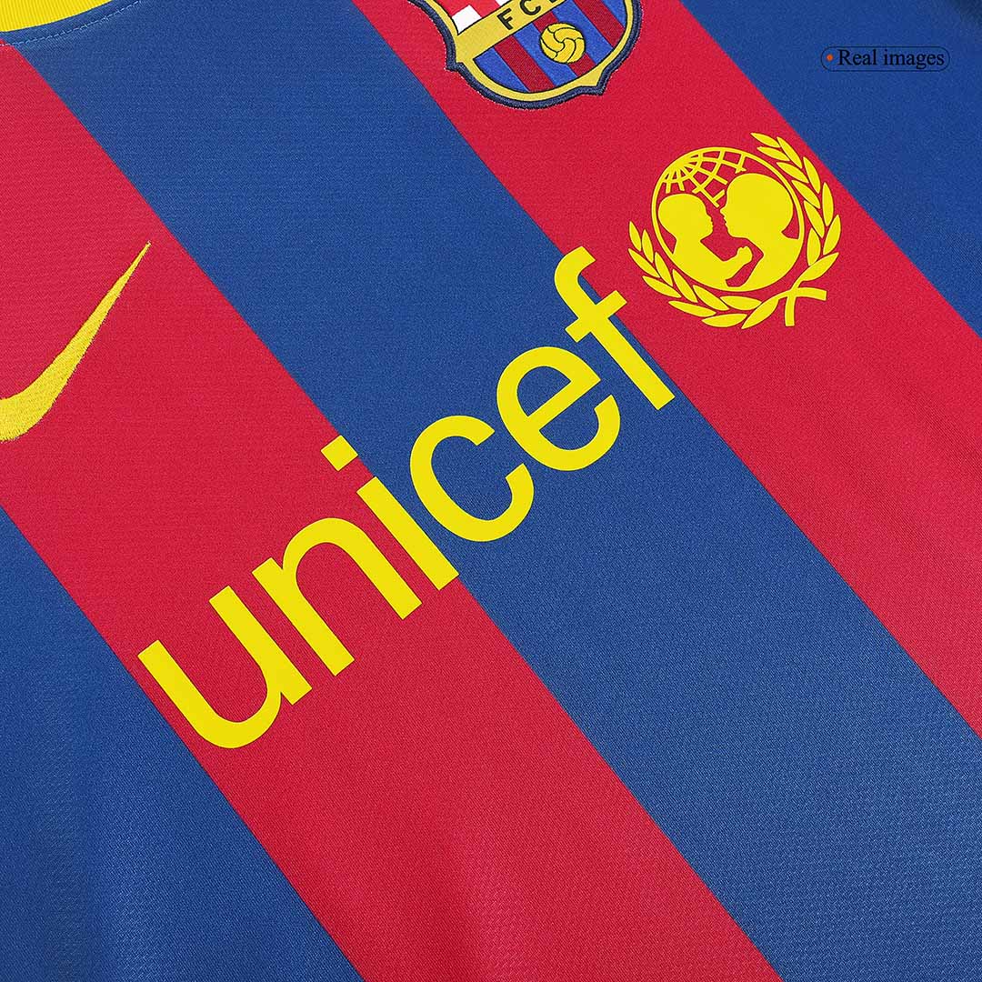 Retro MESSI #10 2010/11 Barcelona Home  Soccer Jersey Authentic Kit
