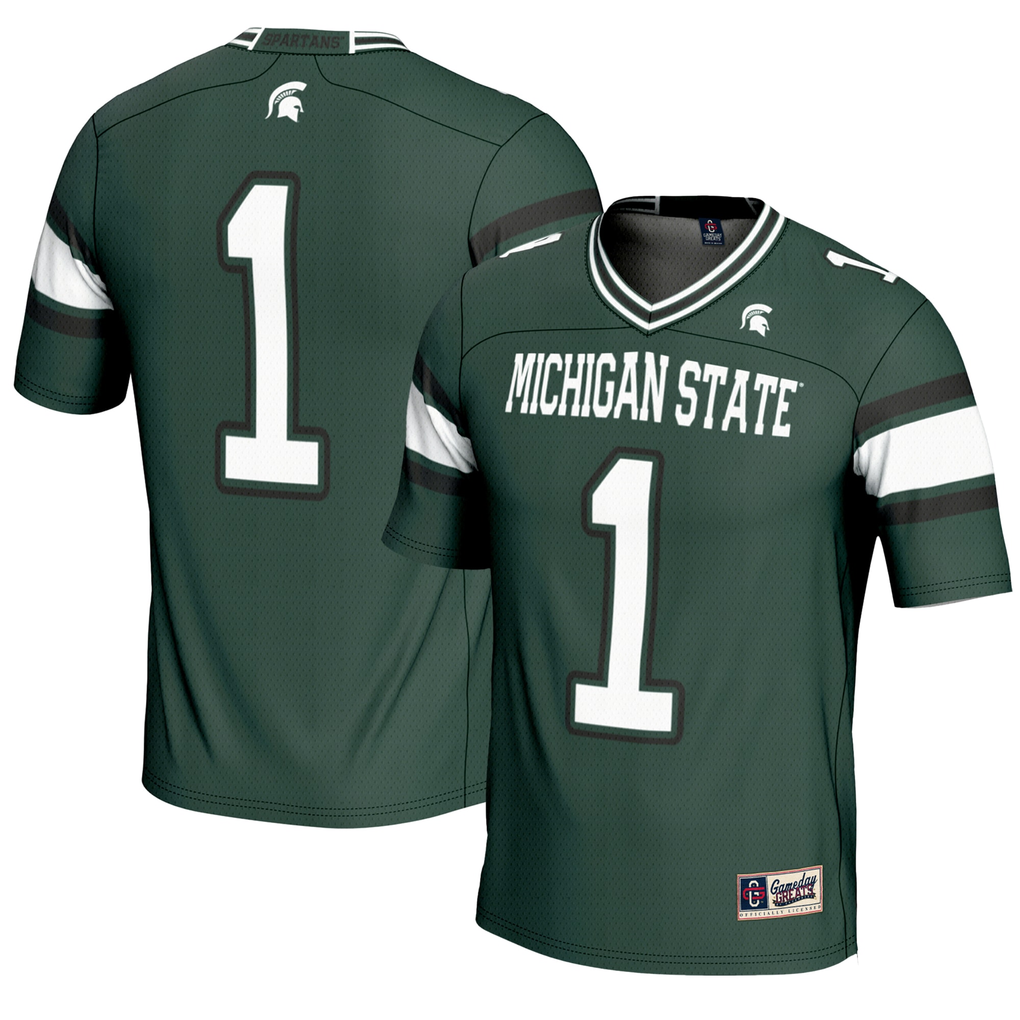 [NJP] Women's Michigan State Spartans GameDay Greats Endzone Football Jersey - Green