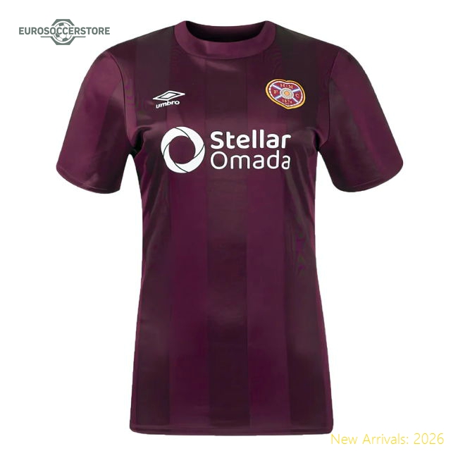 2024-2025 Personalised Hearts Football Shirts Home Womens 2025 Hearts Shirt Football Fan Apparel