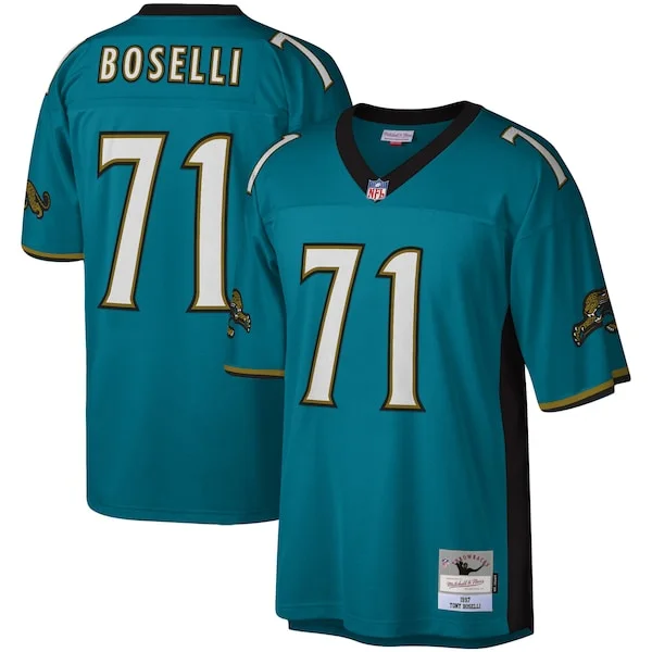 None Tony Boselli Replica Jersey - Teal | NFL Player Jersey | NFL Foot