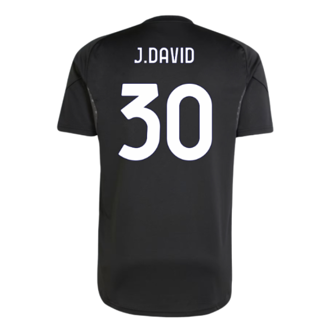 Juve Juventus Training Shirt Black J David #30 Top Tier Fan Gear U...