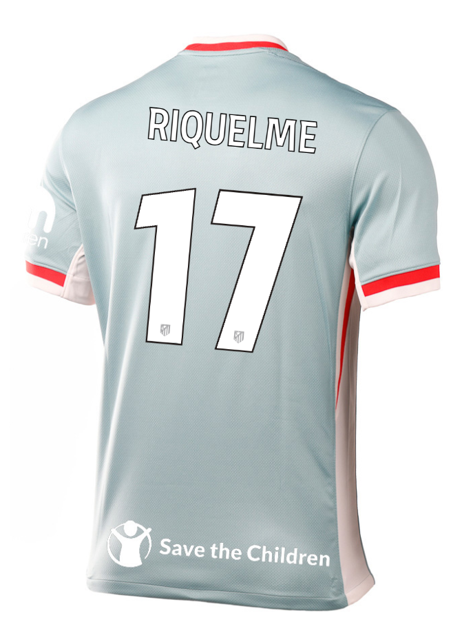 Atletico Madrid 24-25 Champions League Away Jersey with RIQUELME 17 Printing