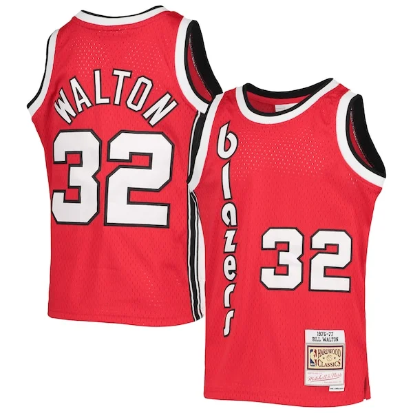Bill Walton POR Elite Basketball Jersey - Black - Licensed Product