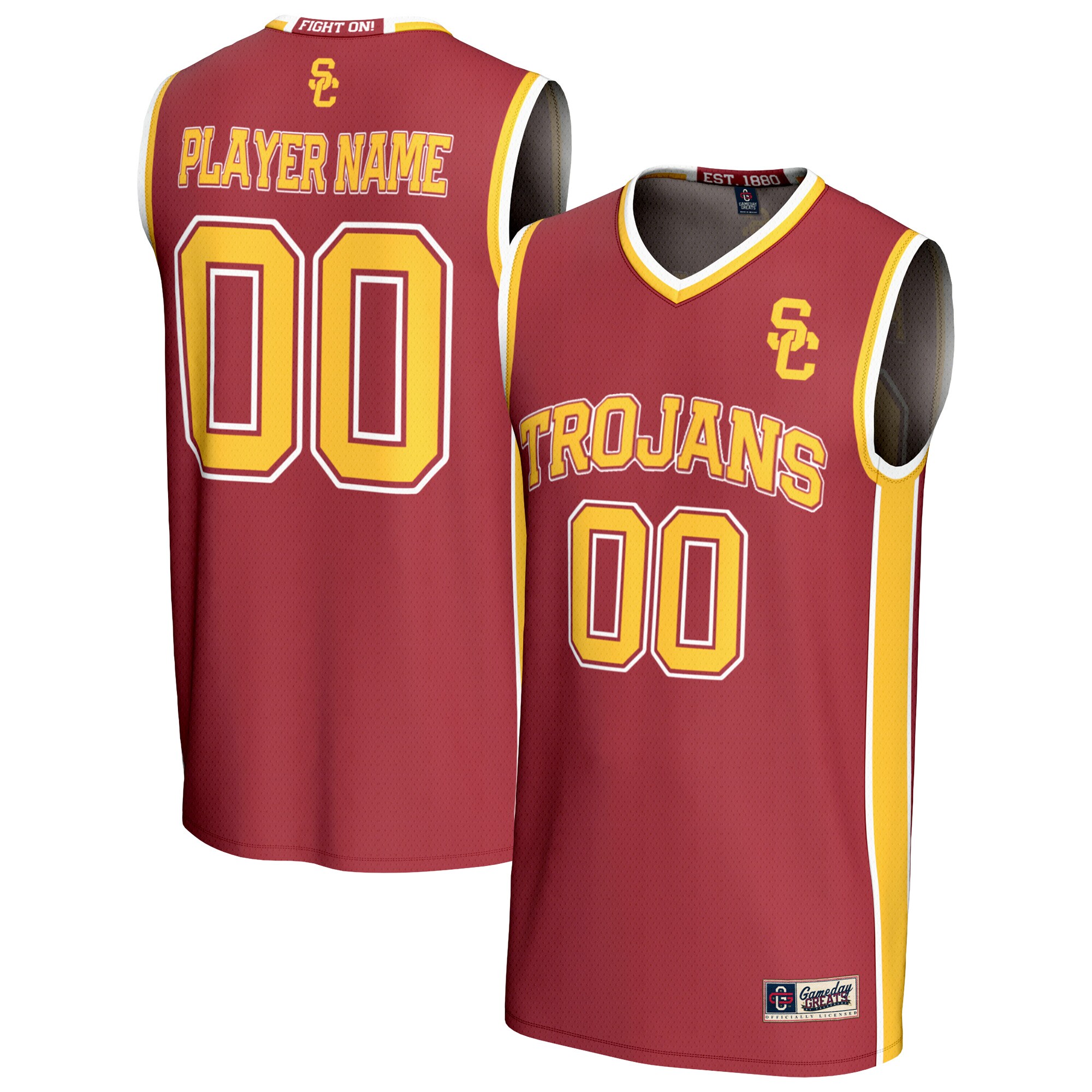 [DDG] USC Trojans GameDay Greats Youth Lightweight Collegiate Men's Basketball NIL Pick-A-Player Fashion Jersey - Cardinal