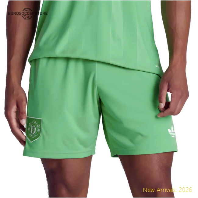 2025-2026 Man Utd Third Goalkeeper Shorts (Green)