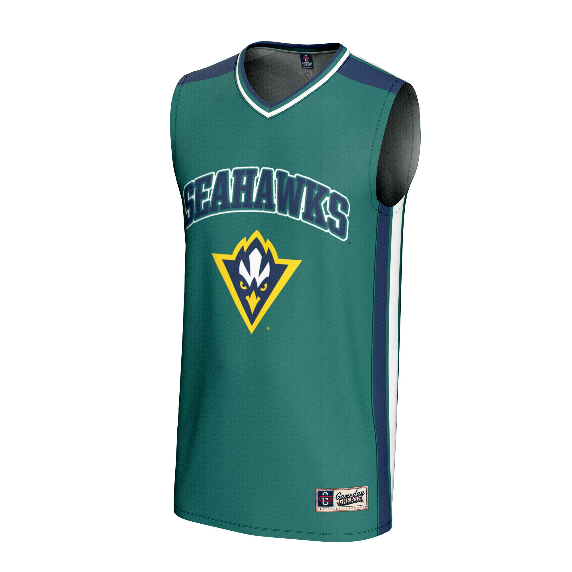 [DDG] UNC Wilmington Seahawks GameDay Greats Youth Basketball Jersey - Teal