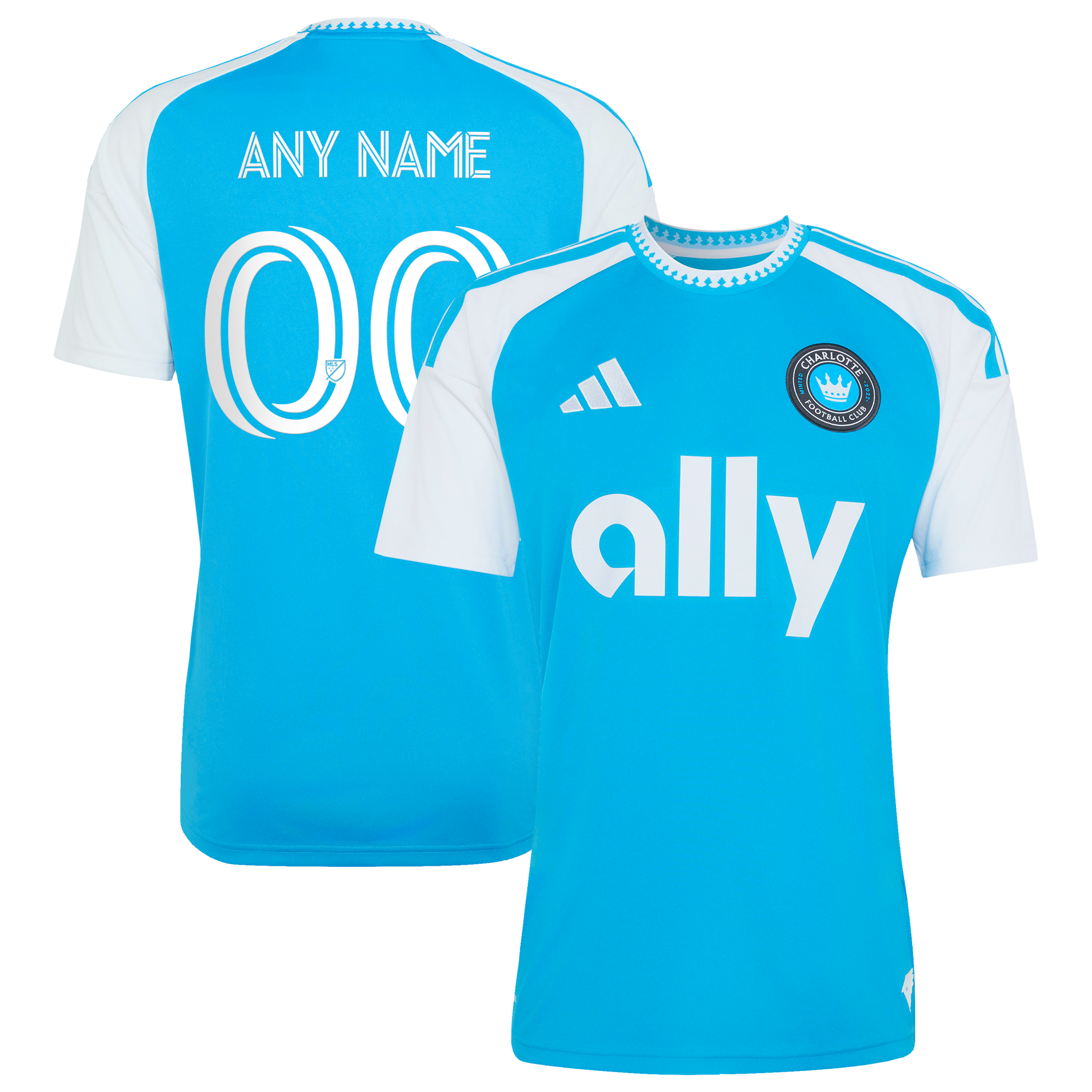 [SJH] Charlotte FC 2026 Carolina Kit: Crowns Up Replica Custom Jersey - Blue