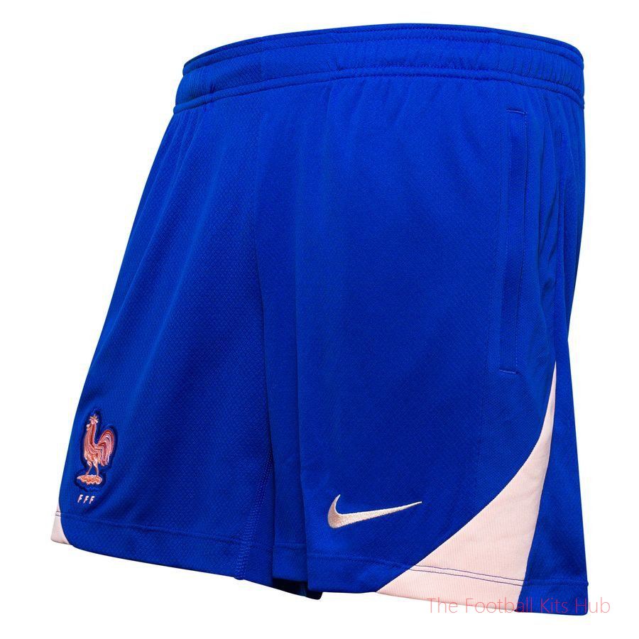 France Training Shorts Dri-FIT Strike Women's EURO 2025 - Bright Blue/Washed Coral