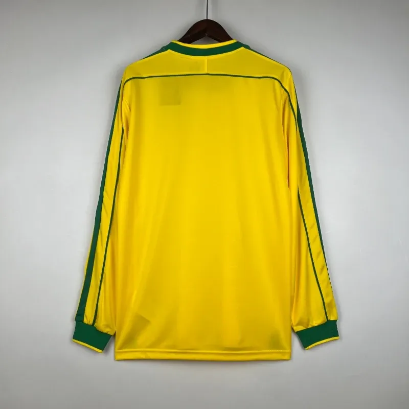 Cheap 1998 Brazil Long Sleeve Jersey retro kit
