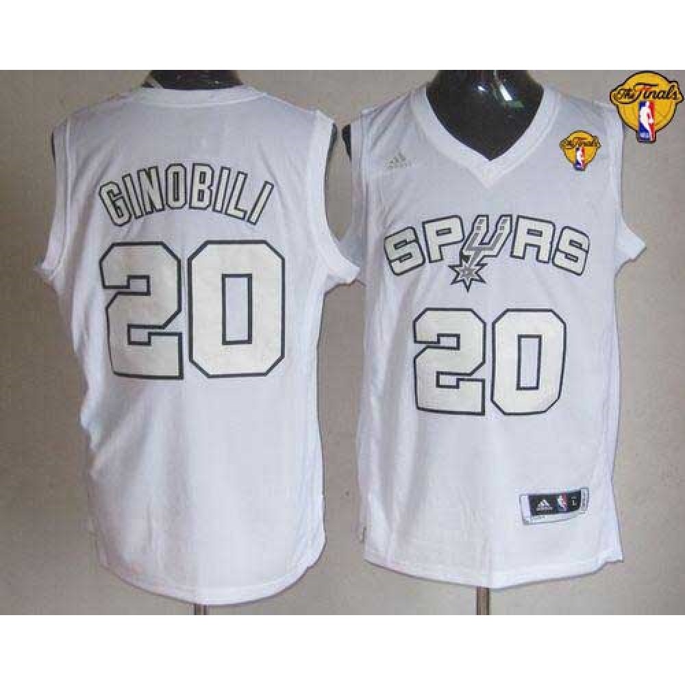 Game Day Professional Men's Spurs #20 Manu White Basketball Jersey