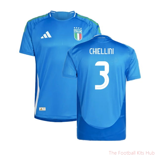 2024-2025 Italy Authentic Home Shirt (CHIELLINI 3)