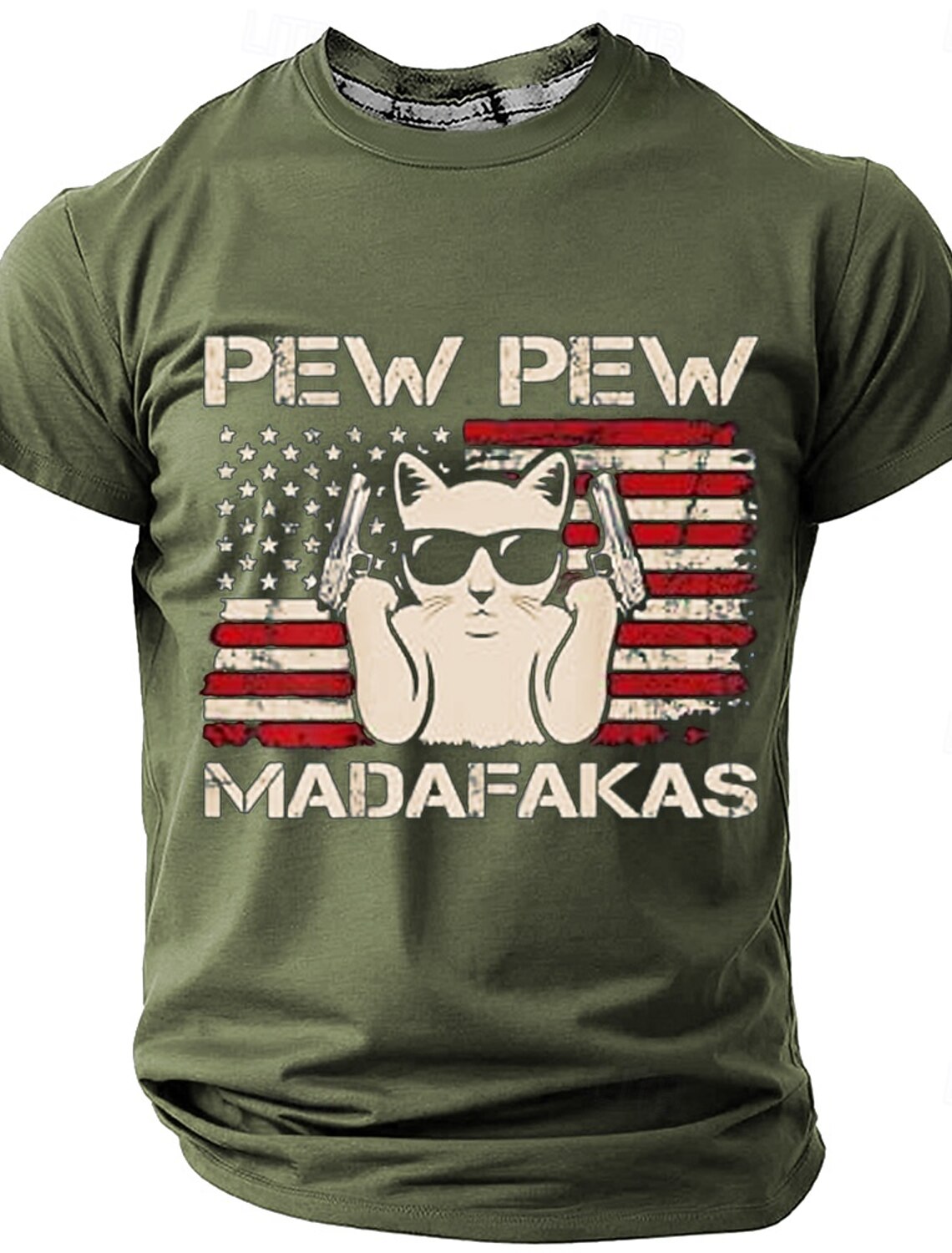 4th of July 2026 250th Memorial Day Patriotic Patriot 3D Print Crew Neck Short Sleeve T-Shirt Daily Street