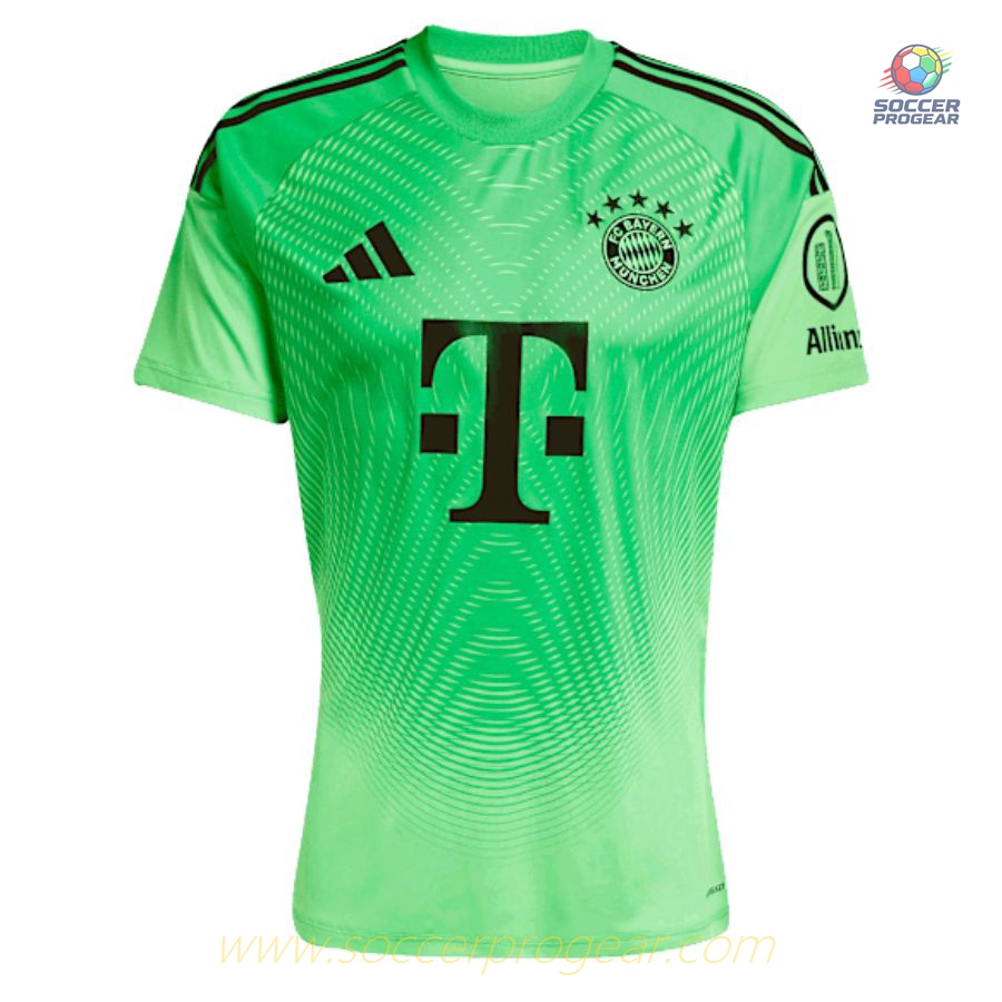 Bayern Munich 2025/26 Collection Goalkeeper Soccer Uniform Kids Edition Team Jersey