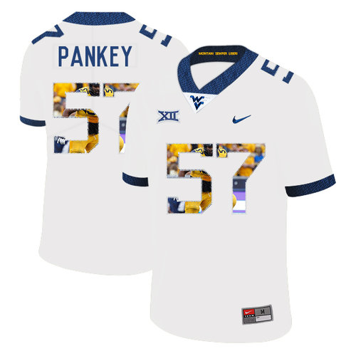 Men's None White 2024 official Adam Pankey #57 high quality Jersey