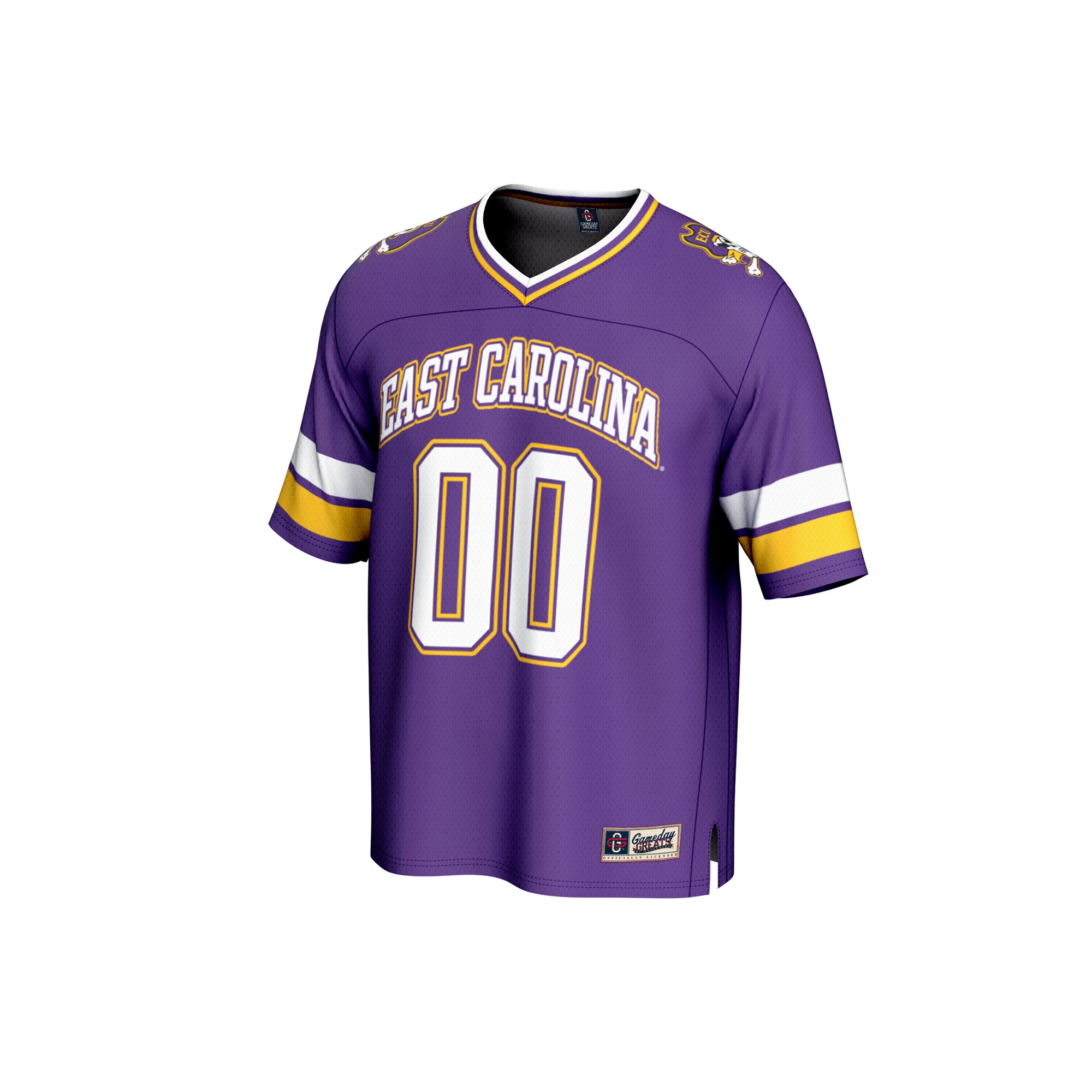 [DDG] ECU Pirates GameDay Greats Unisex NIL Pick-A-Player Football Fashion Jersey - Purple