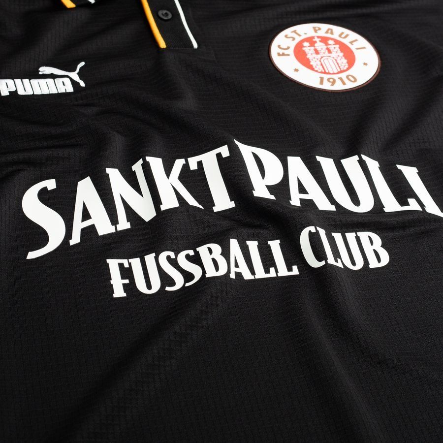 St. Pauli Retro Football Shirt Jet Black/pure White