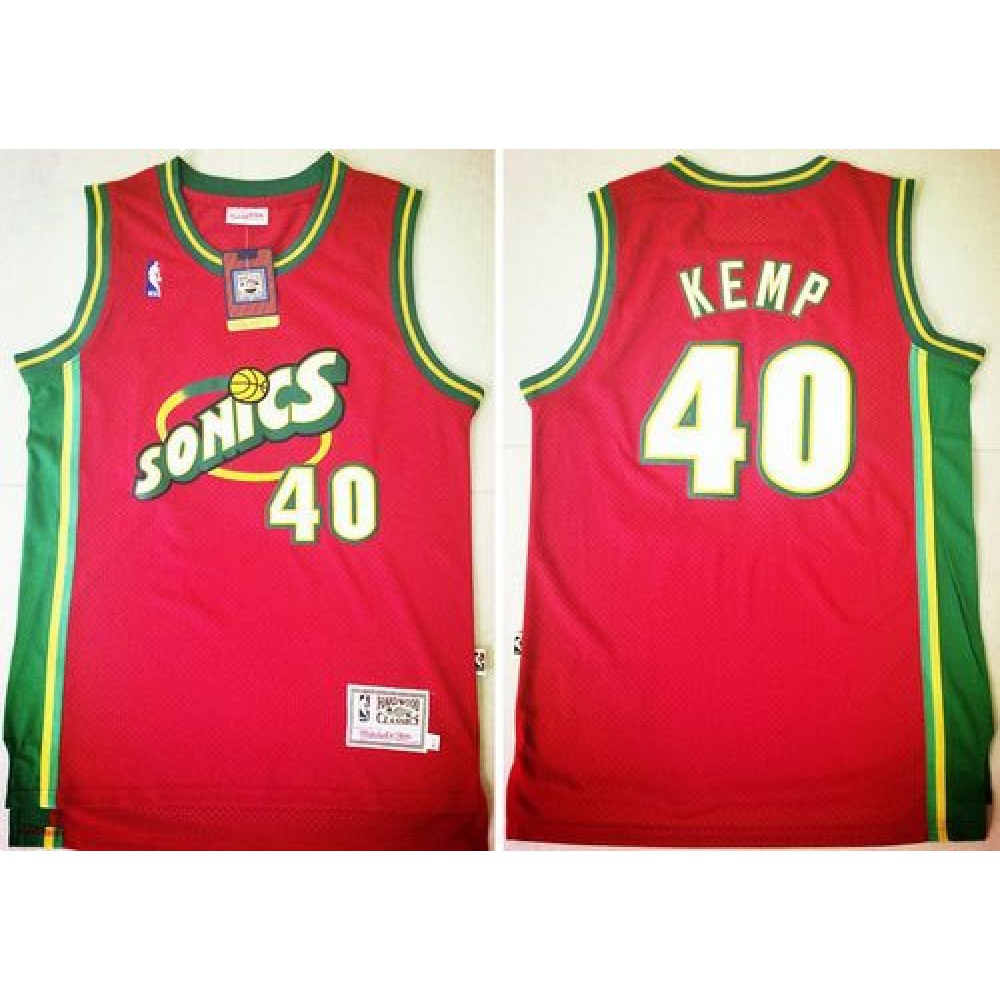 Game-Ready Men's OKC Thunder #40 Shawn Red Basketball Jersey