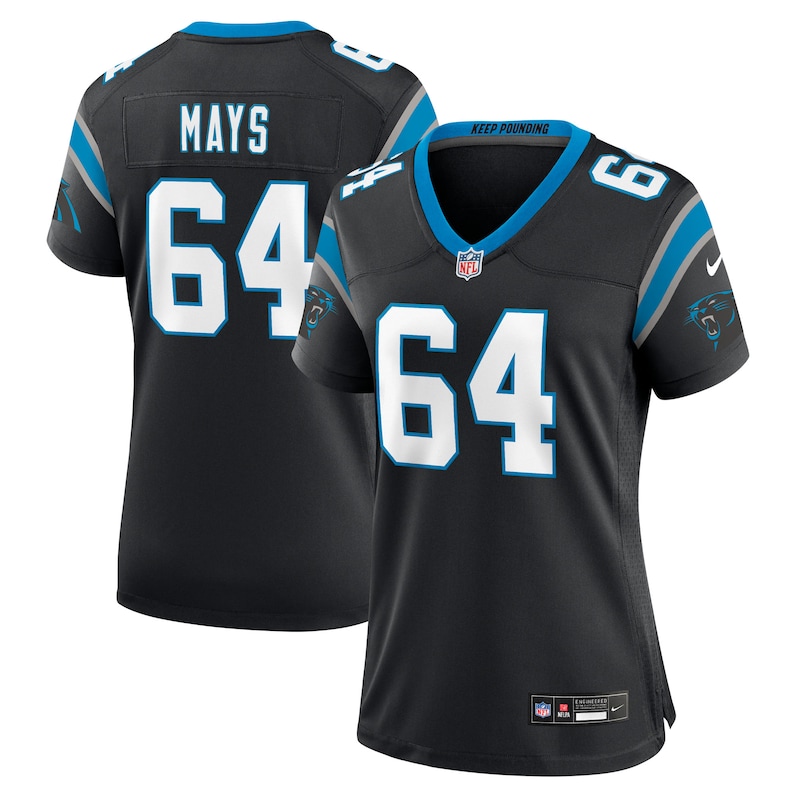 None Cade Mays CAR Panthers Championship Pro-Level Jersey Football App