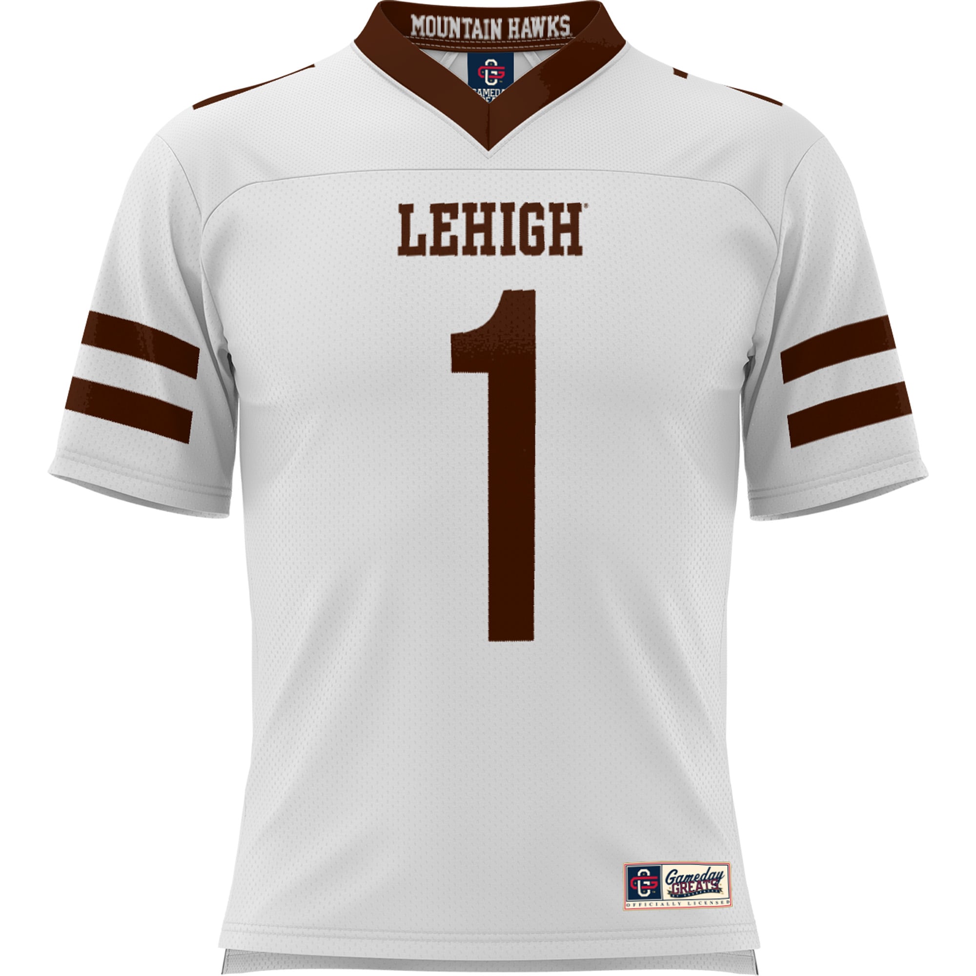 #1 Lehigh Mountain Hawks GameDay Greats 2026 Season Football Jersey - White