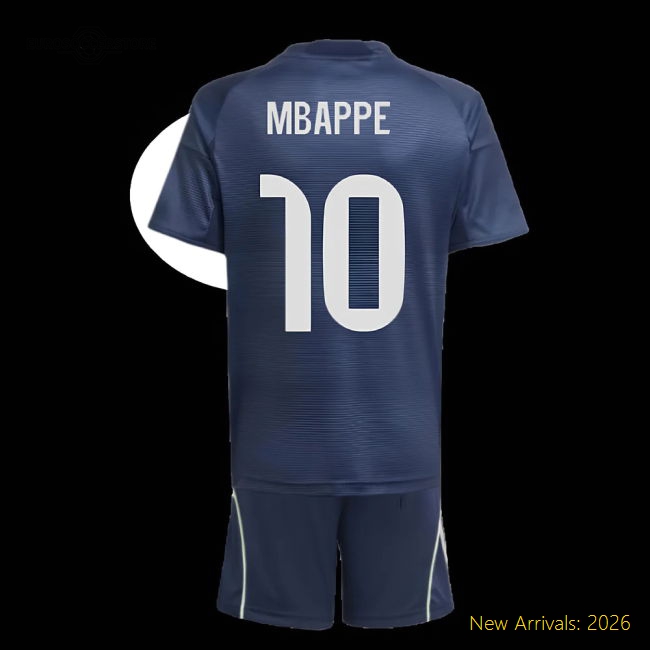 Gentle Youth Football Team Mbappe Jersey 2025-2026 Easy-care