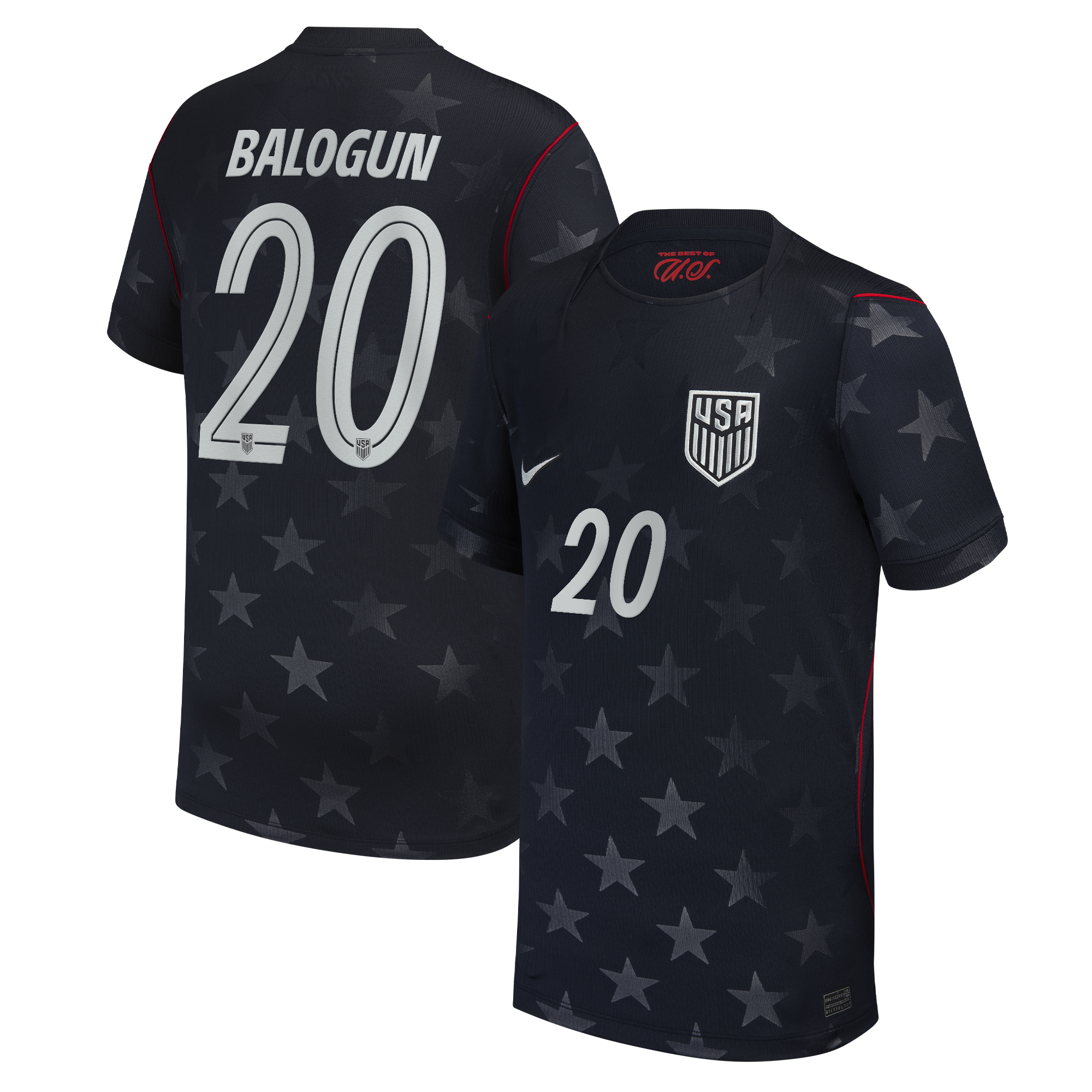 [ESK] Folarin Balogun USMNT 2026 Away Stadium Replica Jersey - Blue