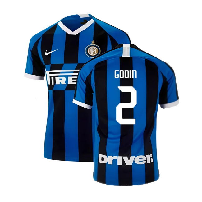 2019-2020 Inter Milan Home Shirt (Godin 2) Moisture Wicking