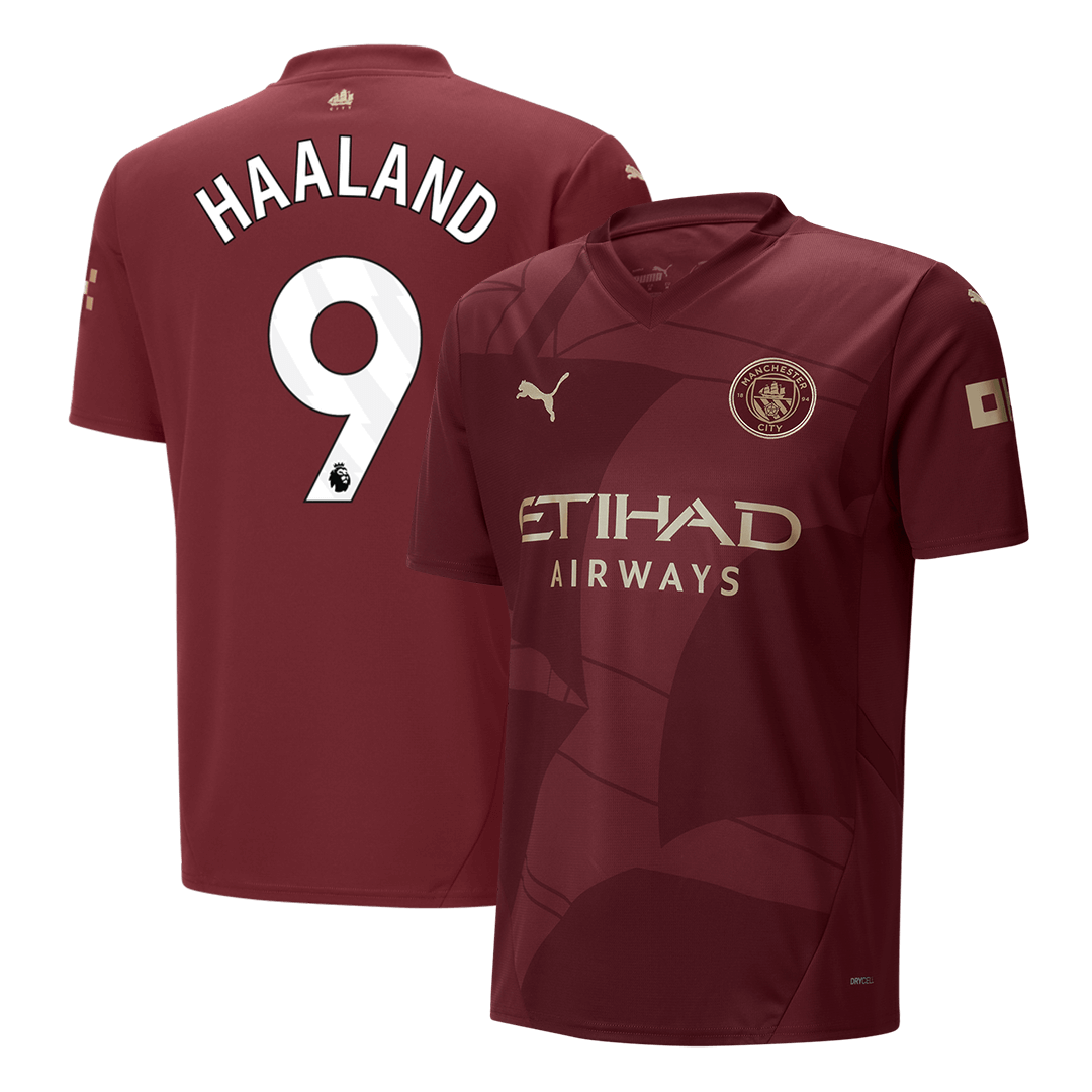 HAALAND #9 Manchester City Third Away Soccer Jersey 2024/25Authentic K