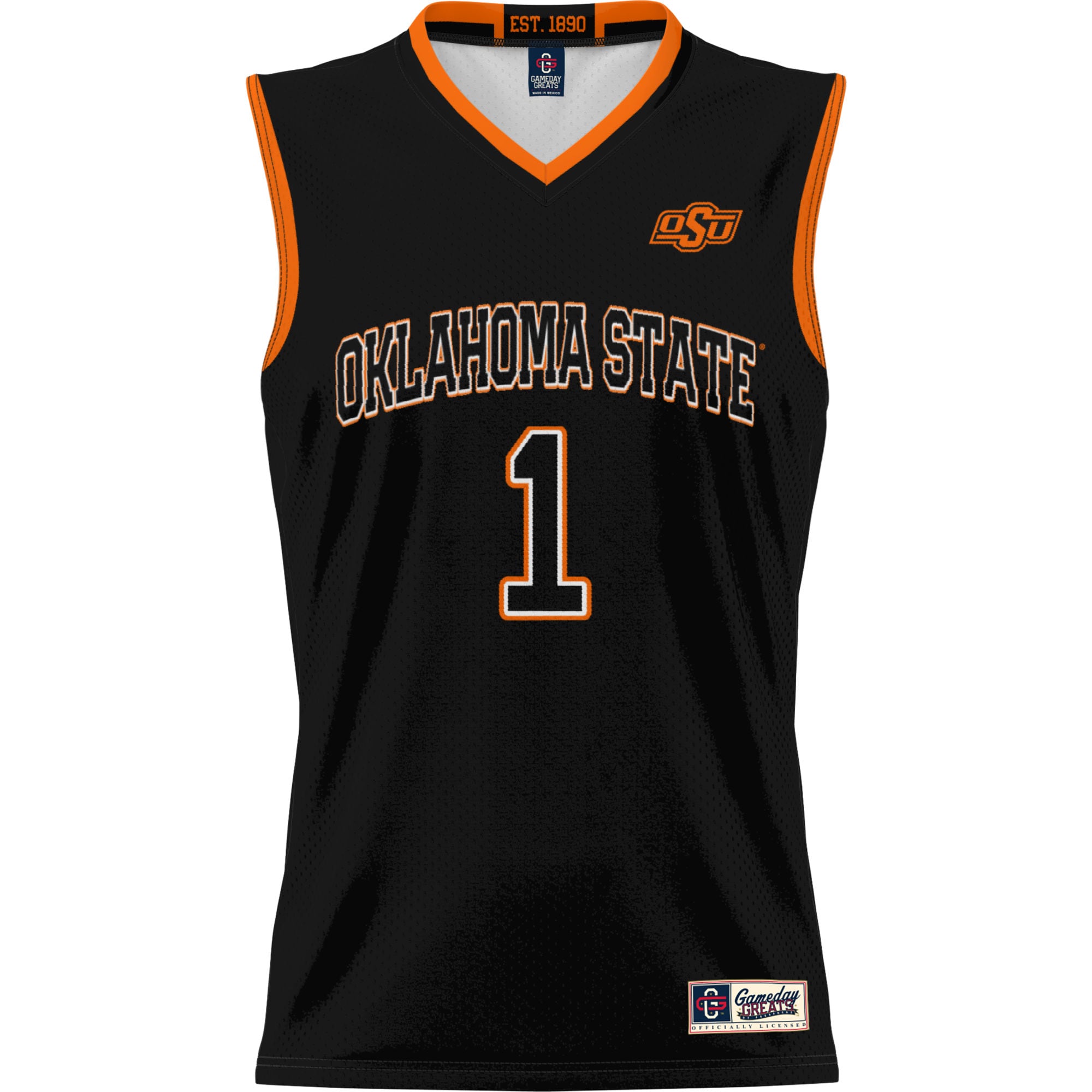 [DDG] Oklahoma State Cowboys GameDay Greats Youth Lightweight Basketball Jersey - Black