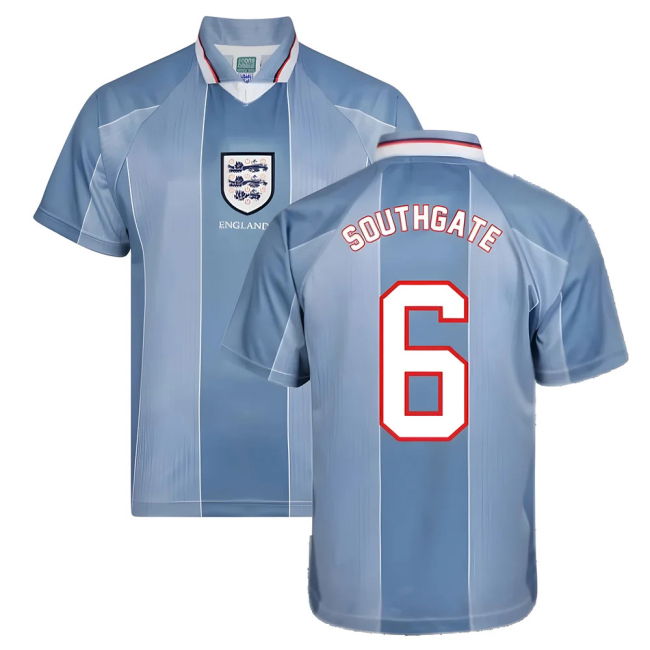 SOUTHGATE 6 Supporter Grade England Away Fan Shirt (Adults) (1)