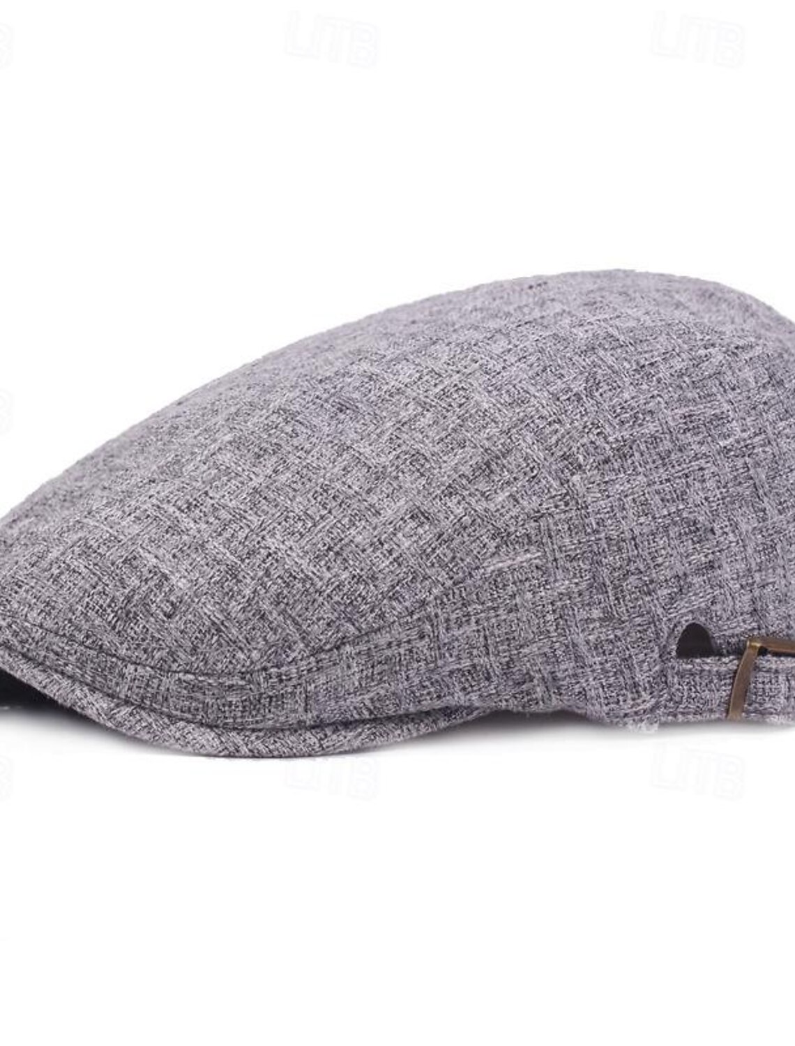 Men's Flat Cap Ascot Hat Newsboy Black Blue Cotton / Linen Blend