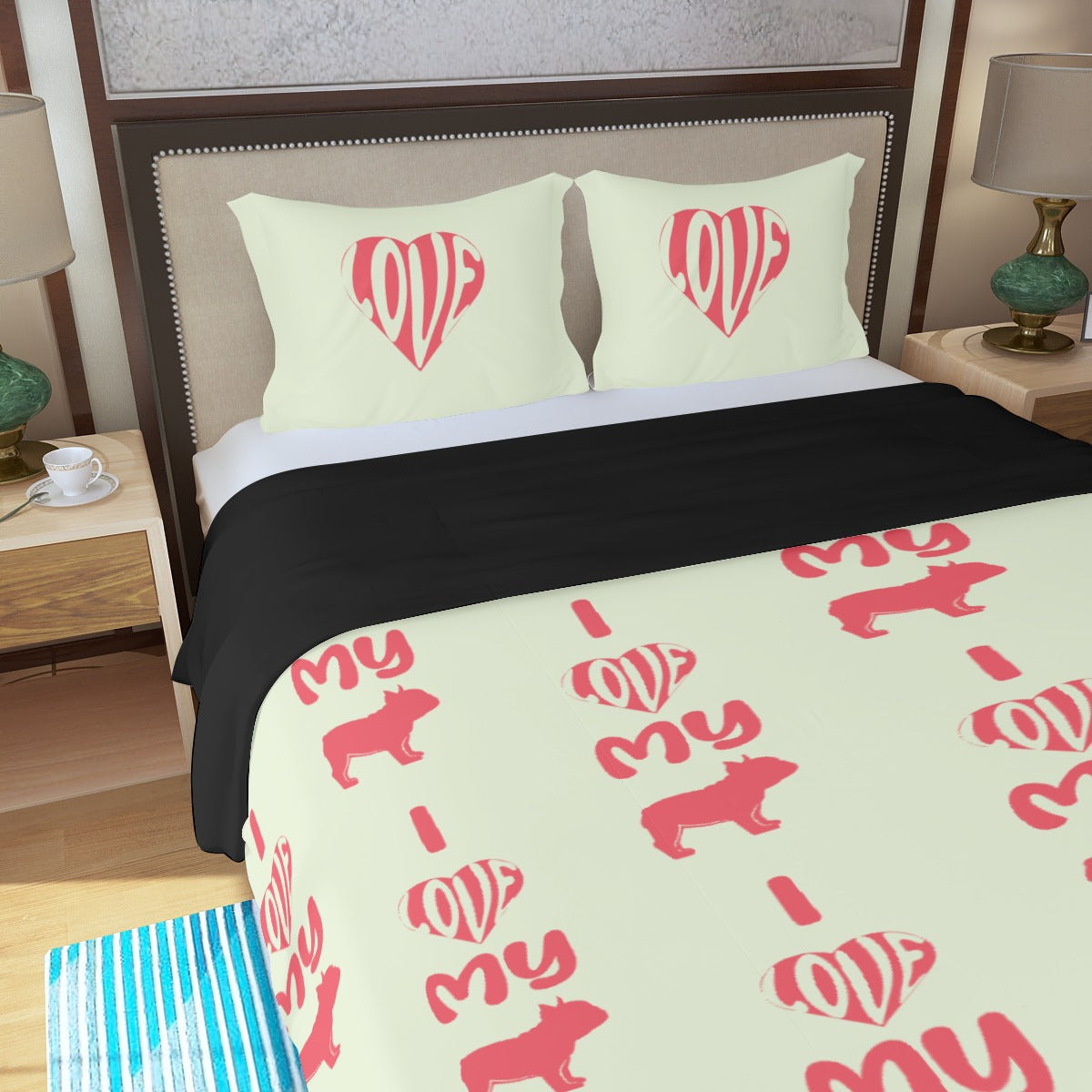 French Bulldog Milo Bedding Set Cute Frenchie Essential
