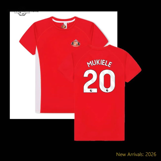 Sunderland Poly T-Shirt (Red) - Kids (Mukiele 20)