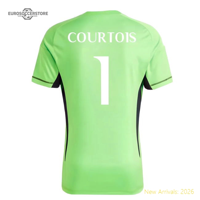Best-Selling 2023-2024 Real Madrid Home Goalkeeper Shirt (Solar Green) (Courtois