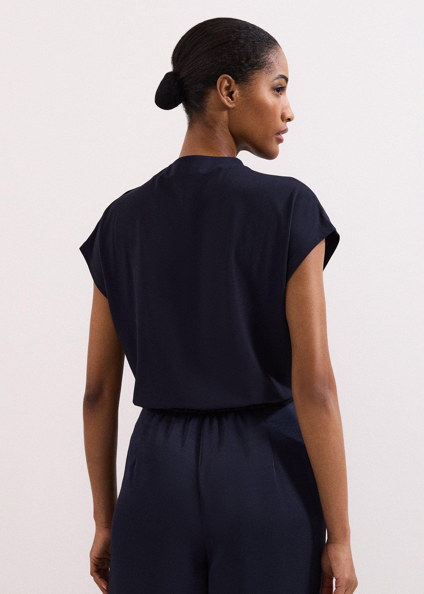 Paige Ponte Gold Button Top