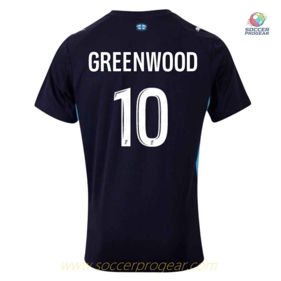 OM Premium Kids Edition Away Football Jersey Football Jersey 2025/26 Collection Greenwood