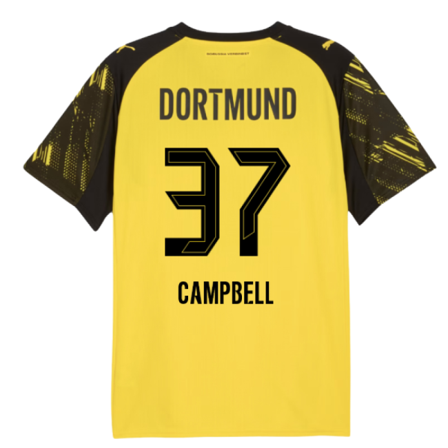 2025-2026 Dortmund High-Quality Borussia Home Top Jersey (Campbell 37)