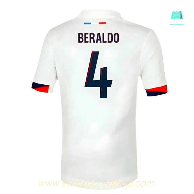 2025-2026 PSG Away Shirt (Sponsorless) - Kids (Beraldo 4)